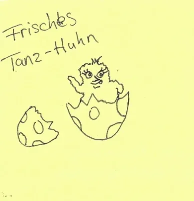Frisches Tanz Huhn