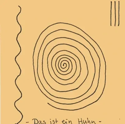 Das ist ein Huhn